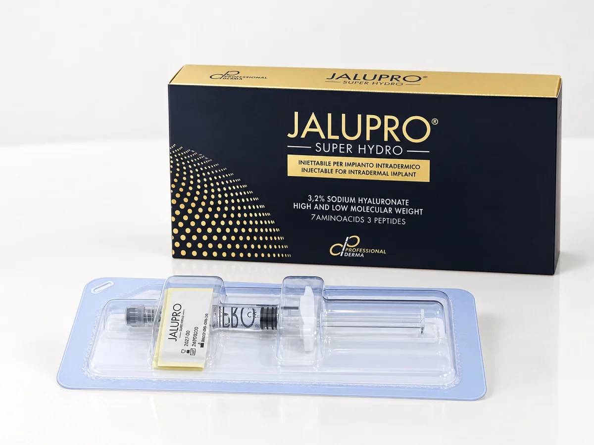 ジャルプロ スーパーハイドロの箱と、ブリスターに入った2.5mLのシリンジ