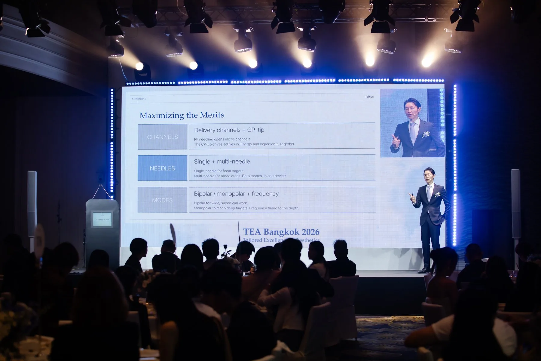 TEA Bangkok 2026で講演する院長 奥謙太郎