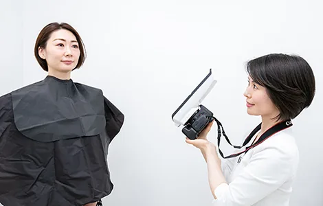 洗顔・撮影